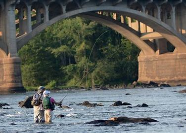 Man Standing in River
